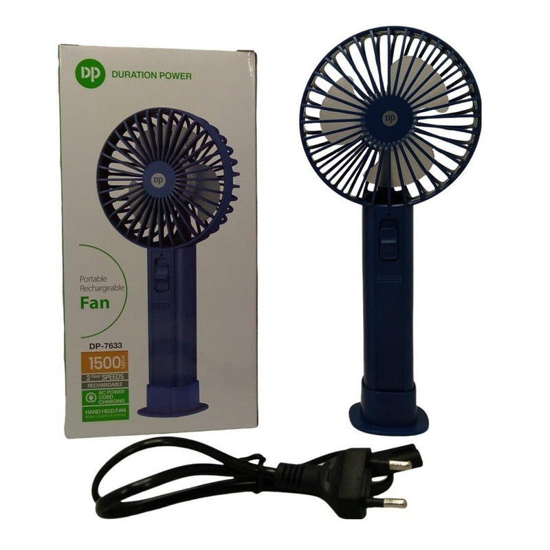 VENTILADOR DE MESA PORTÁTIL RECARREGÁVEL USB 2 VELOCIDADES DP7633 (7298) - DG Store 153