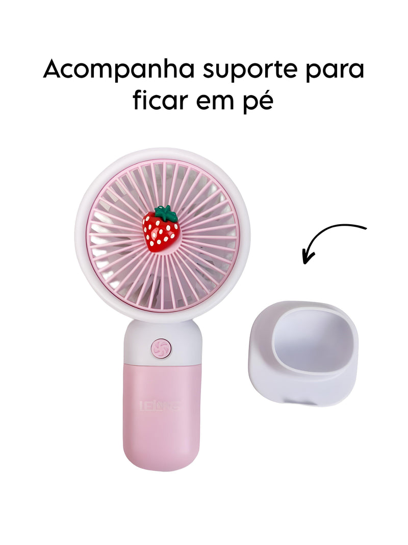 Mini Ventilador Portátil Recarregável Com Suporte Lelong LE-755 - DG Store 153