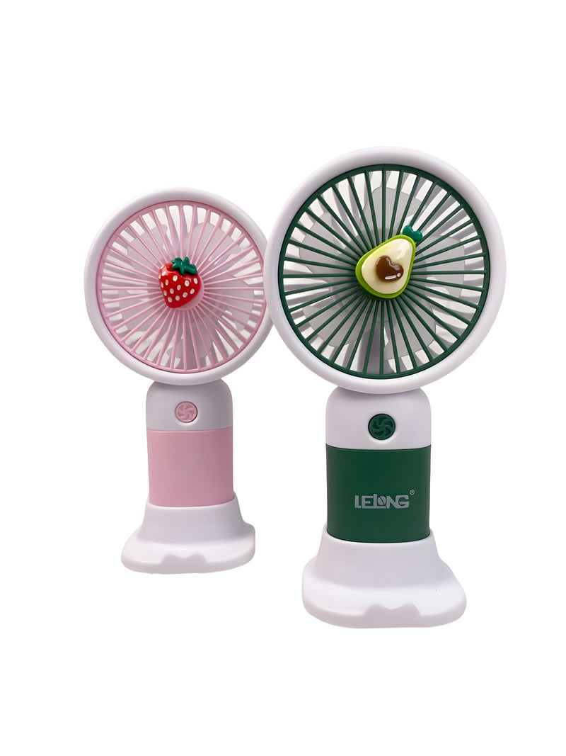 Mini Ventilador Portátil Recarregável Com Suporte Lelong LE-755 - DG Store 153